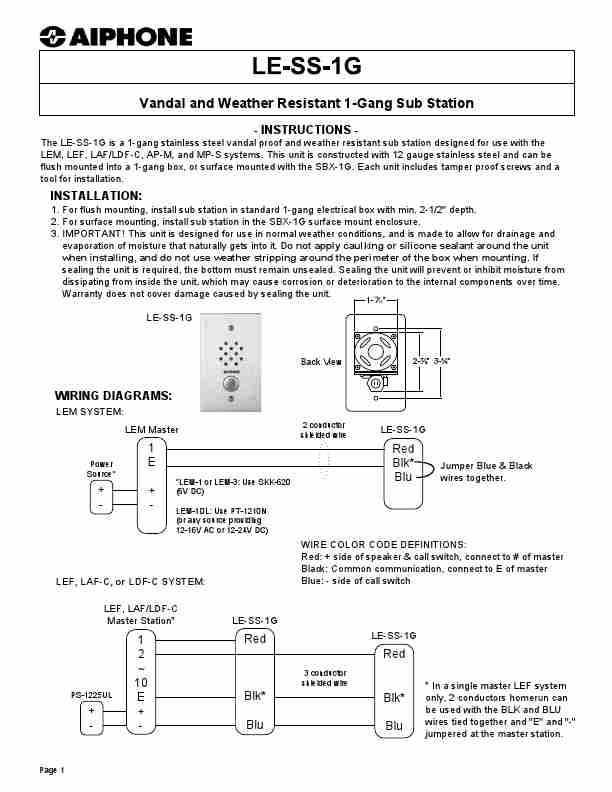 Aiphone Welder LE-SS-1G-page_pdf